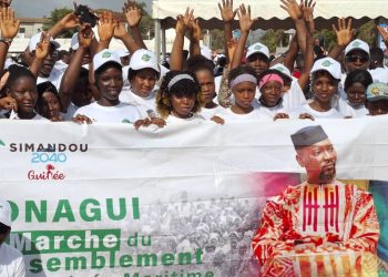 Mobilisation historique pour la marche de la paix et du rassemblement à Boké : la LONAGUI impose sa marque de soutien