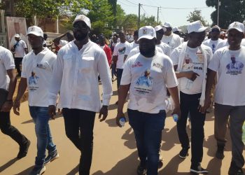 Kambia Bauxite Mining et son PDG Sonny Doumbouya à la Marche de la Paix et du Rassemblement à Boké