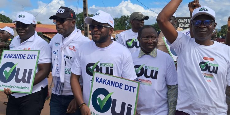 Marche des cadres administratifs à Boké: Abdoulaye Kéita parmi les piétons