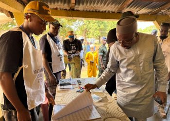 Présidentielle : Mohamed Lamine Sy Savané supervise le déroulement du scrutin à Boké