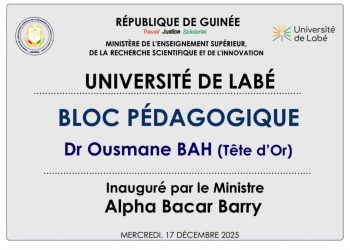 Immortalisation de feu Ousmane Bah « Tête d’Or » à l’Université de Labé : un hommage mérité à un bâtisseur du savoir