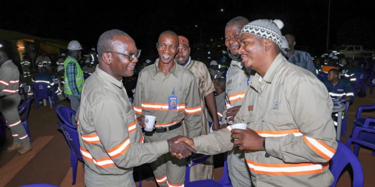 CBG : un moment de partage autour d’une rupture collective du jeûne avec les équipes de la Direction Groupe Mine