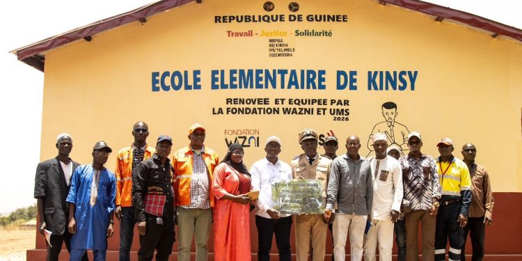 Télimélé : UMS Africa Group et la Fondation Wazni rénovent et équipent une école à Kinsy