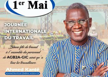 Fête du Travail : l’Administrateur général d’AGB2A-GIC rend hommage à ses équipes et aux travailleurs guinéens