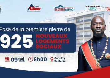 MUHAT: Cérémonie de pose de la première pierre des logements sociaux : quand la vision du Général Mamadi Doumbouya se transforme en réalité grâce au savoir-faire du ministre Mohamed Lamine Sy Savané