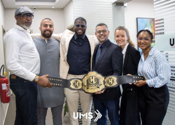 Sport : le Groupe UMS reçoit le champion d’Hexagone MMA Bafodé Gassama