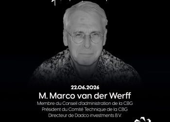 NÉCROLOGIE : LA CBG EN DEUIL APRÈS LE DÉCÈS DE MARCO VAN DER WERFF, FIGURE MAJEURE DU DÉVELOPPEMENT DE L’ENTREPRISE